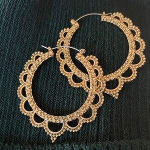 Bohemian Style Vintage Gold Hoop Earrings